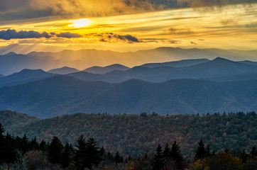 Great Smoky Mountains from the Blue Ridge Parkway