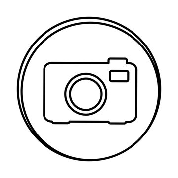 silhouette symbol camera icon, vector illustraction design