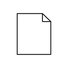 silhouette sheet paper icon, vector illustraction design