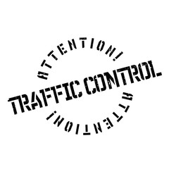 Traffic Control rubber stamp. Grunge design with dust scratches. Effects can be easily removed for a clean, crisp look. Color is easily changed.