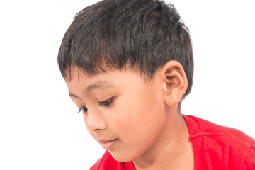 Obraz premium closeup of face asian little boy