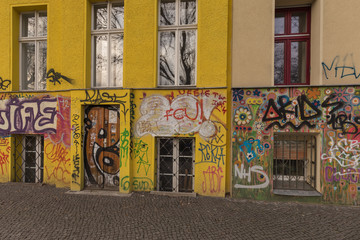 Graffiti an einer Hauswand