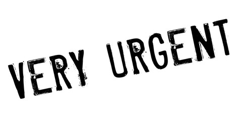 Very Urgent rubber stamp. Grunge design with dust scratches. Effects can be easily removed for a clean, crisp look. Color is easily changed.