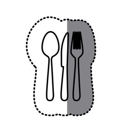 figure cutlery tools icon, vector illustraction design