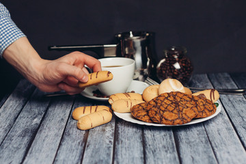 breakfast, sweet, croissant dessert, 