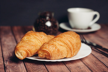 croissant coffee tea mug 