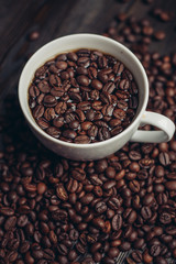 coffee tea mug beans