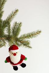 Santa Claus on Christmas tree