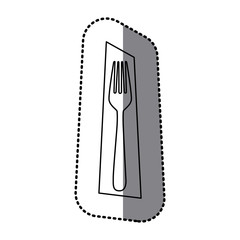 figure fork picture decorative icon, vector illustraction design