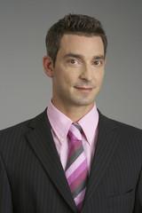 Businessman looking at camera