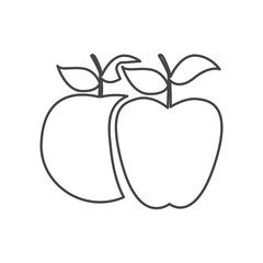 figure differents apples icon, vector illustraction design