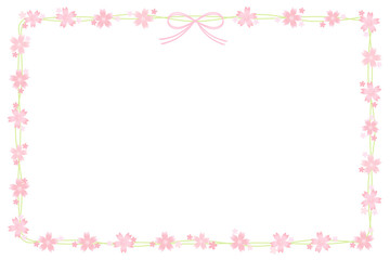 桜のフレーム　グリーン