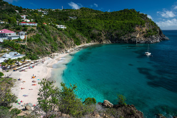 Shell beach, Saint Barthelemy, Caribbean sea © forcdan