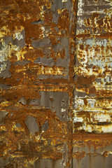 Close-up of rusty plate