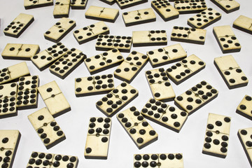 Ivory and Bone Antique Dominoes 