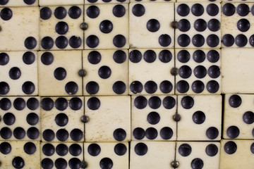 Ivory and Bone Antique Dominoes 