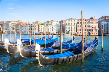 Fototapeta na wymiar Venice, Gondolas detail