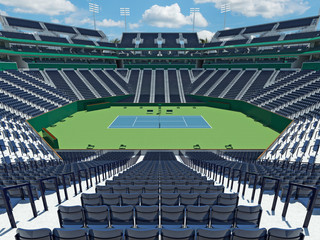 3D render of beutiful modern tennis masters 1000  lookalike stadium