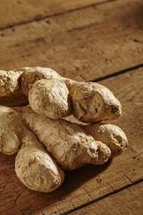 Fresh, whole ginger root, a key ingredient in many cuisines