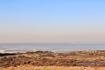 Fototapeta na wymiar Beautiful beach in Mumbai, Maharashtra