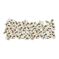 color background with popcorn set vector illustration