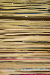 Vintage Magazines and Comics in a Pile