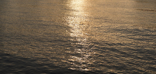 Water background at evening.