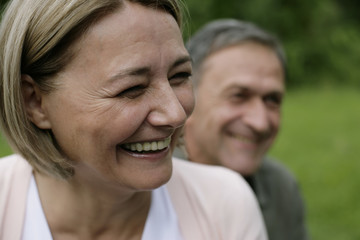 Obraz premium Portrait of a laughing mature couple