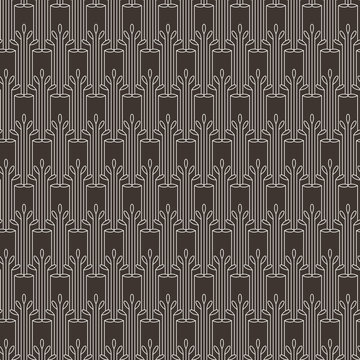 Striped seamless pattern in art deco style.
