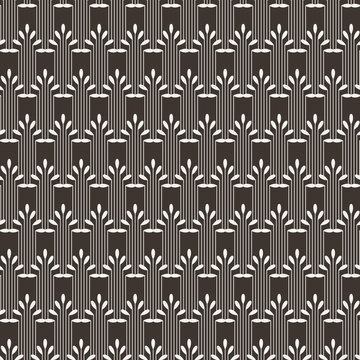 Striped seamless pattern in art deco style.