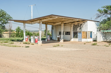 Vintage Gas Station on Route 66