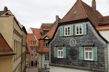 Fototapeta na wymiar Blick in die Altstadt von Bamberg, Oberfranken, Deutschland