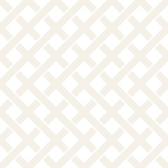 Weave Seamless Pattern. Stylish Repeating Texture. Black and White Geometric Vector Illustration.
