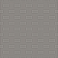 Abstract Geometric Pattern With Stripes Lattice. Seamless Vector Background