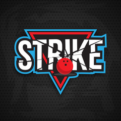 ultimate bowling chanpionship logo design