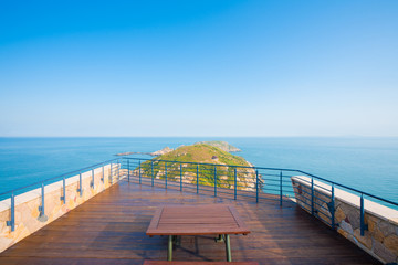 Beigan Island Headland Ocean Viewpoint in Matsu Taiwan. Horizontal