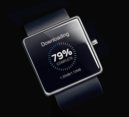 Download icon on smartwatch