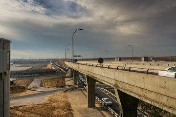 Obraz premium The airport of Madrid (Spain). November 2007