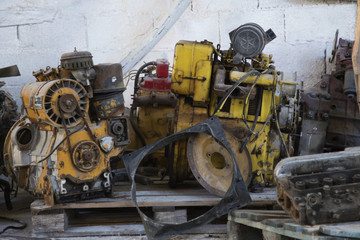 Fototapeta na wymiar old engines