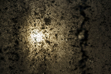 the light of the Sun through the fountain