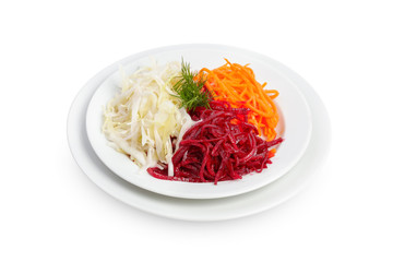 salad isolated on white background.