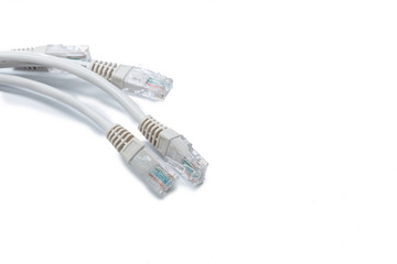 Close up of network cable