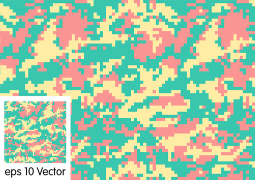 Seamless, Camouflage pattern vector