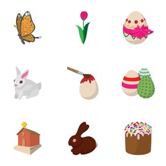 Bright Resurrection of Christ icons set