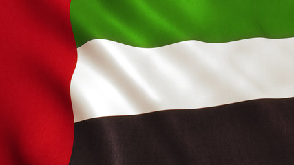 Naklejka premium UAE Flag - United Arab Emirates