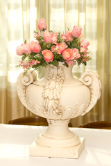 wedding bouquet in a beautiful vase