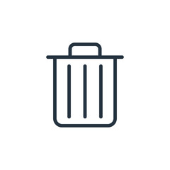 delete line icon on white background