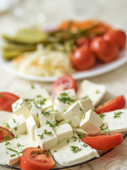 plate of cheese