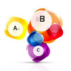 Vector abstract gem stones