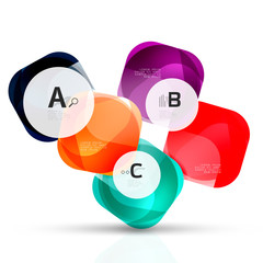 Vector abstract gem stones